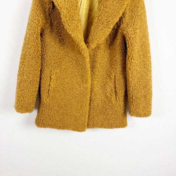 Unreal Fur Freedom Jacket French Mustard Soft Cozy Size XS - Picture 2 of 6
